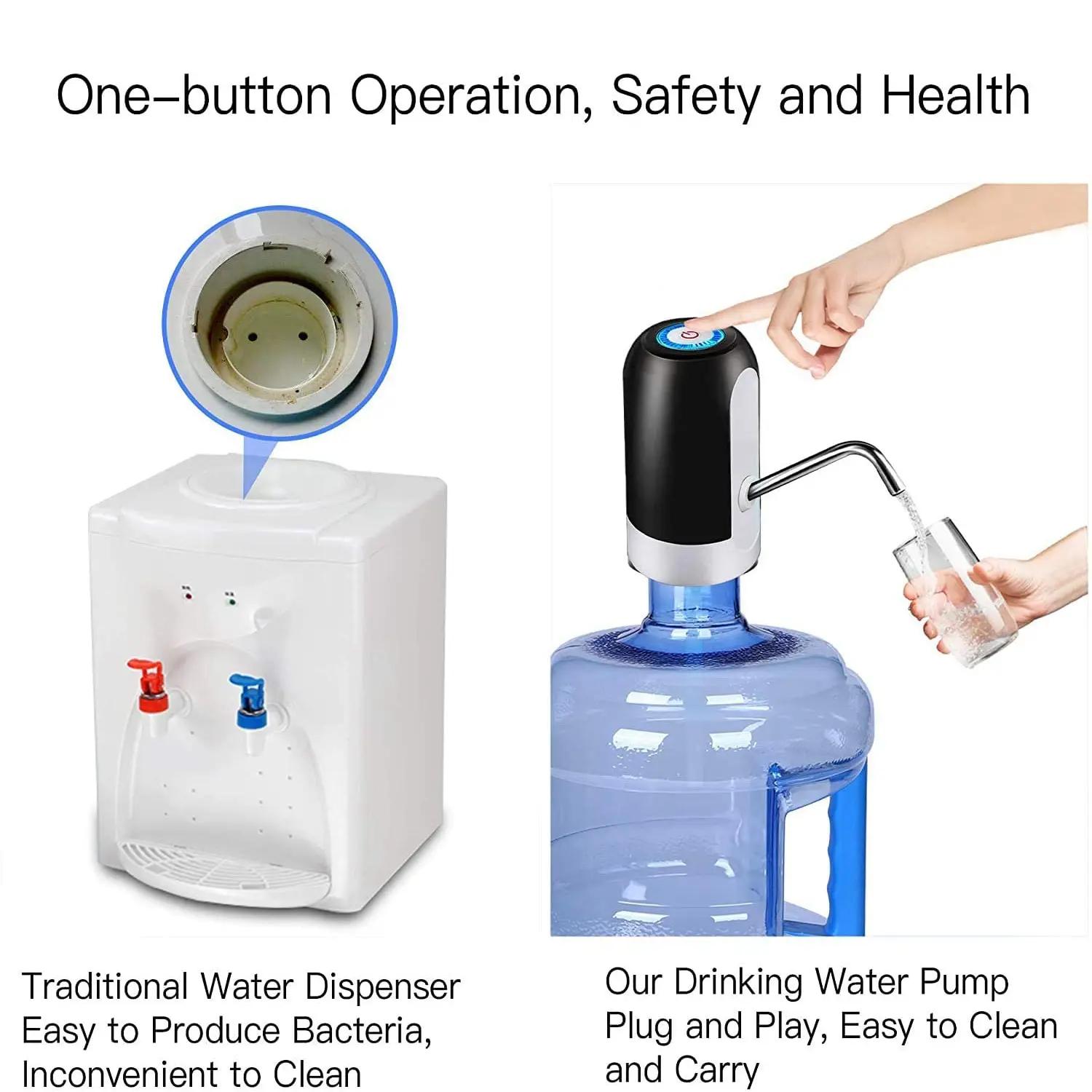 Distributeur de bouteille d'eau à interrupteur automatique, chargement USB, distributeur de boisson 