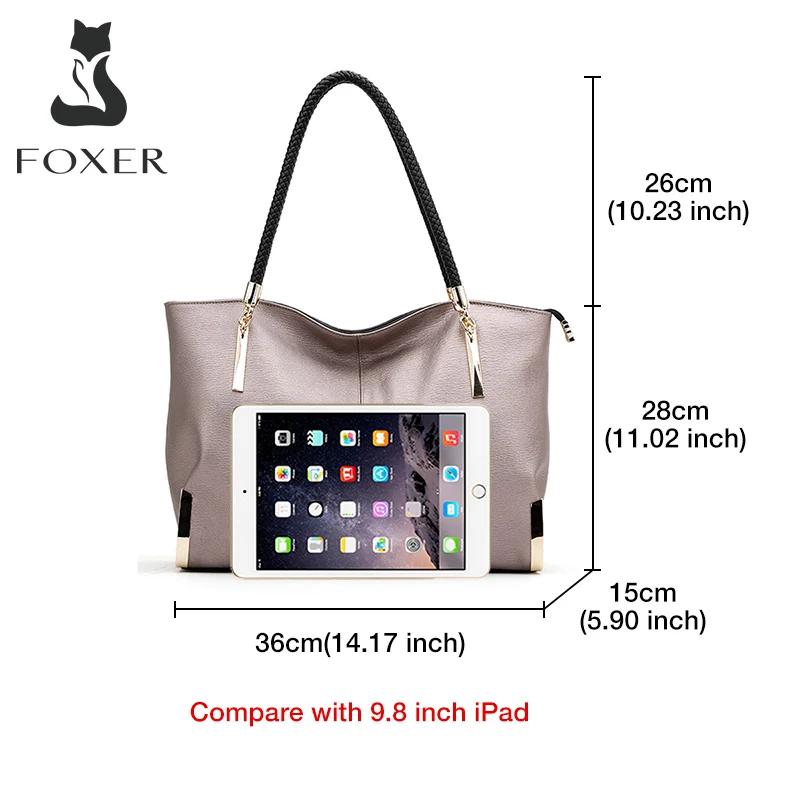FOXER marque élégant femmes en cuir de vachette sac à main femme sac à bandoulière Design de luxe da