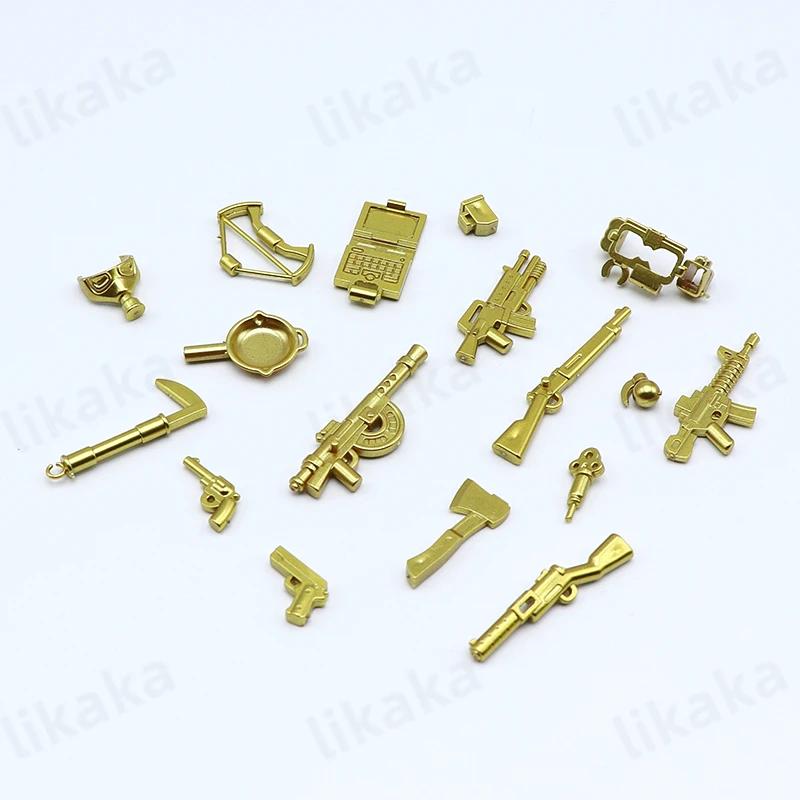 MOC armes militaires blocs de construction pièces compatibles classique armée pistolet accessoires b