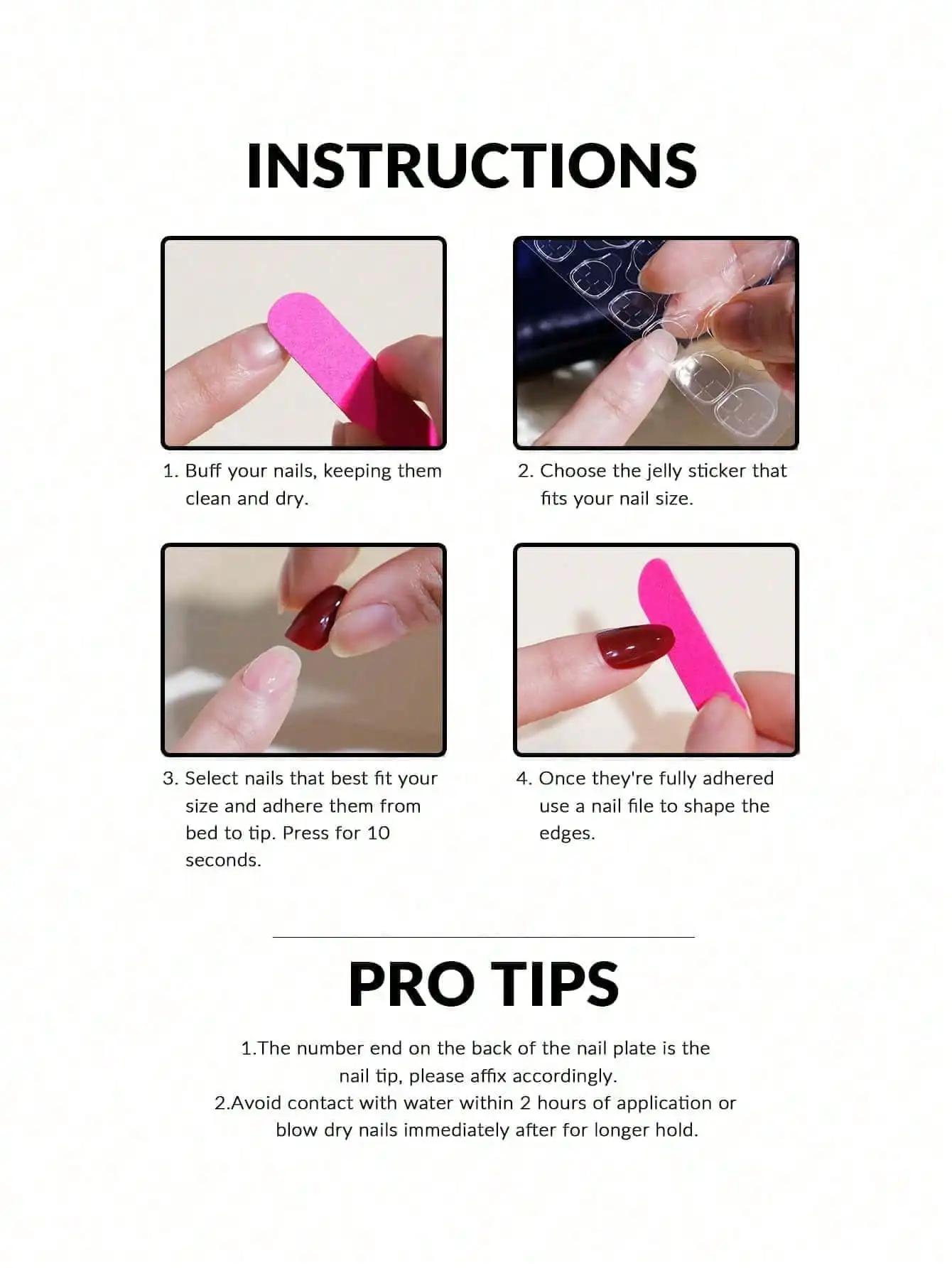120 pièces améliorent instantané votre look avec un ensemble de faux ongles courts carrés blancs à c