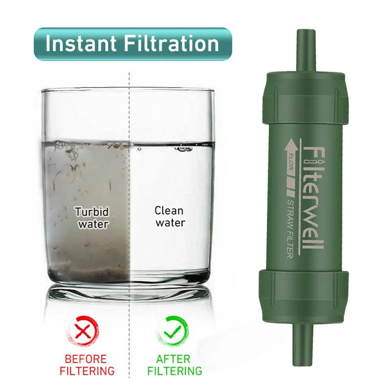 Westtune Mini filtre à eau extérieur paille Camping Purification Portable randonnée purificateur d'e