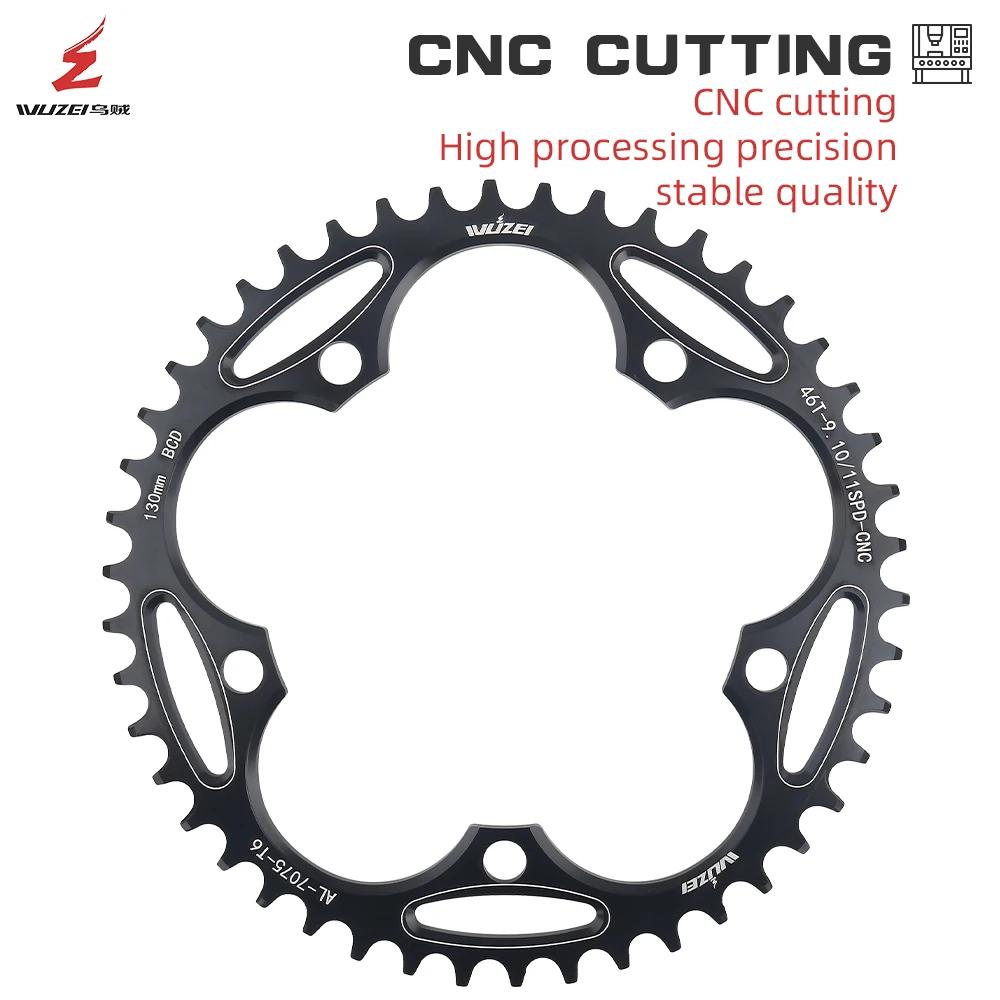 WUZEI 110 130 BCD plateau 36T 38T 40T 42T 46T 50T couronne de vélo de route étoile étroite large 5 b