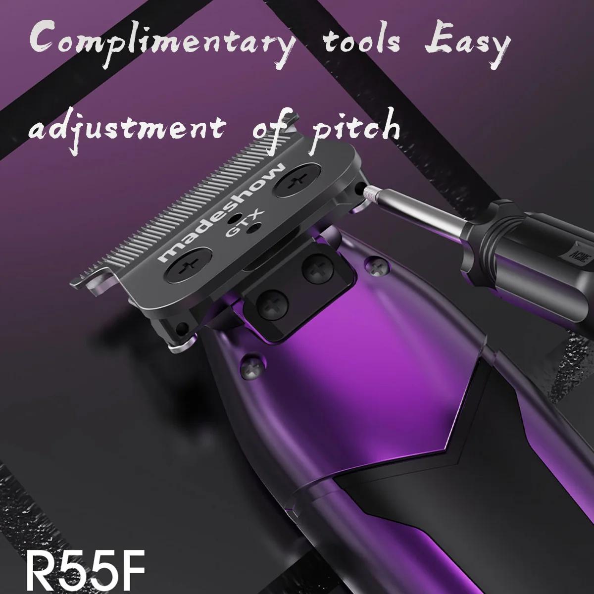 KULILANG-Tondeuse à cheveux électrique professionnelle R55F, 7200 tr/min, 0 pas réglable, lame GTX, 