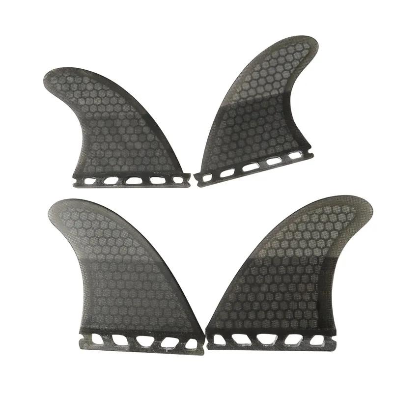 Ailerons de planche de surf UK2.1 Quad FINS UPSURF FUTURE, aileron latéral en carbone, design nid d'