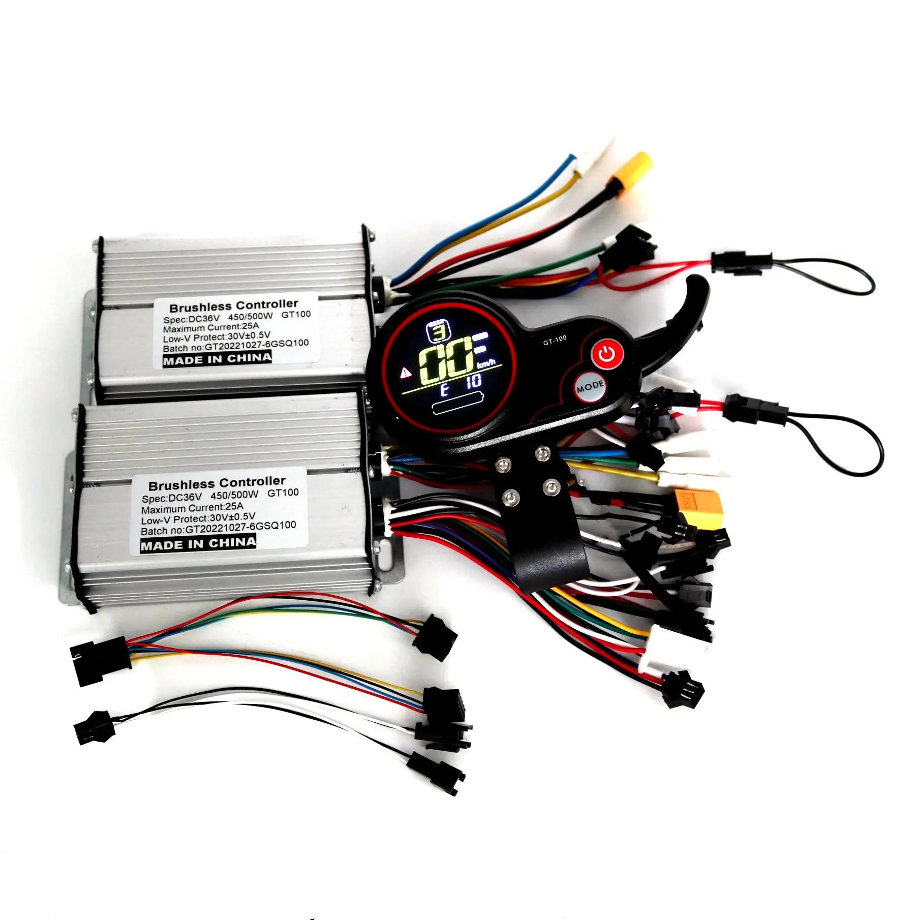 Six Mosfet 36V/48V60V 450/500W 25A BLDC contrôleur de scooter électrique e-bike 2 pièces pilote de v