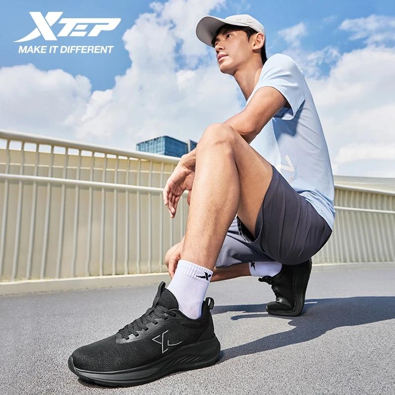Xtep chaussures de course pour hommes 2025 été respirant maille chaussures à semelles souples absorb