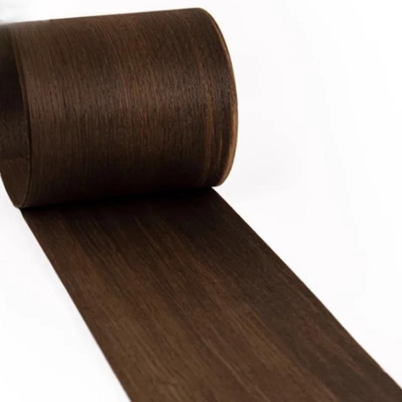 Placage en bois de chêne fumé naturel, panneau de haut-parleur pour meubles d'hôtel, placage décorat