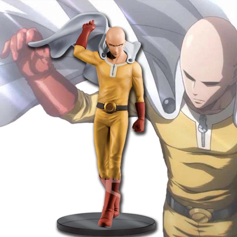18CM Anime Figure UN PUNCH-MAN Figure Chauve Saitama Tatsumaki Debout Figure Modèle Jouet Statique C