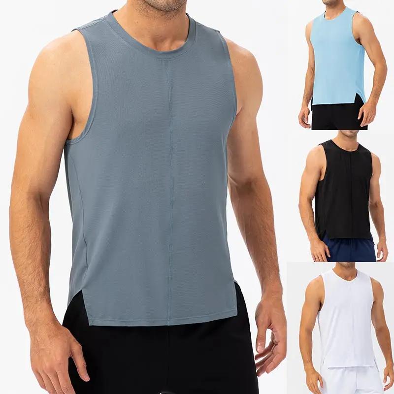 Glaçure de course ample pour homme, maillot de sport respirant, couche de base d'entraînement, haut 