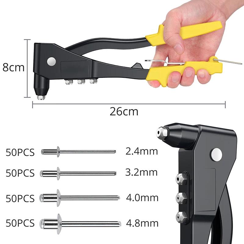 RapDuty Rivcirculation Set, Hand Rivcirculation Set, Blind Rivet Pliers, Gun, DIY RivSALE Nut Automo
