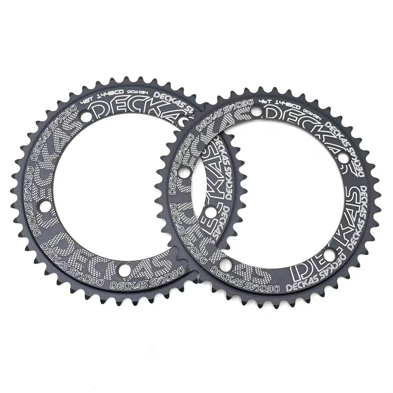 Deckas 144BCD engrenage fixe fixie anneau de chaîne rond vélo de piste 44T-58T dent 144 bcd roue d'e