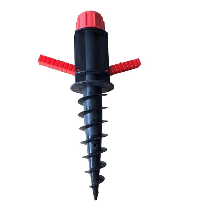 Injecteur de Sable pour Parapluie de Plage, Support de Rangement en Spirale pour Camping en Plein Ai