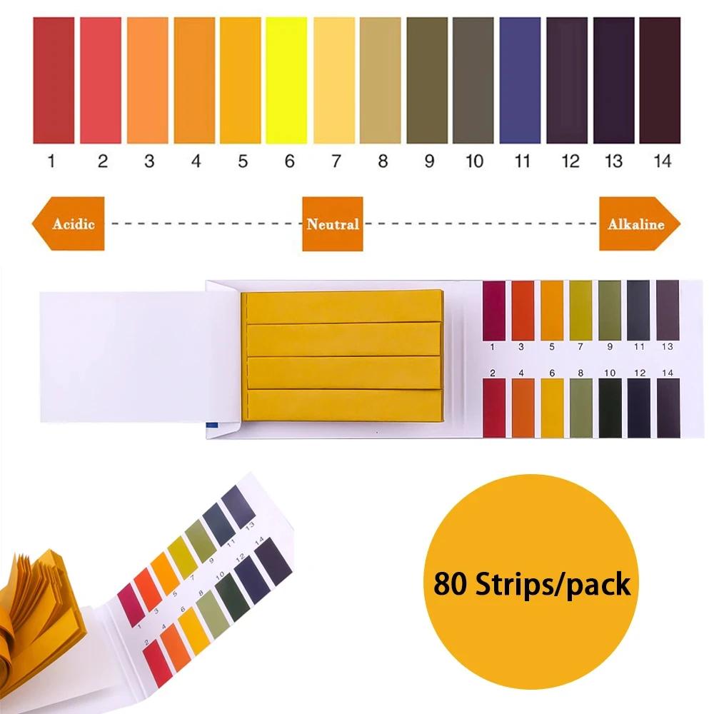Bandes de test d'acidité du sol avec carte de contrôle, papier Litmus, eau, cosmétiques, professionn