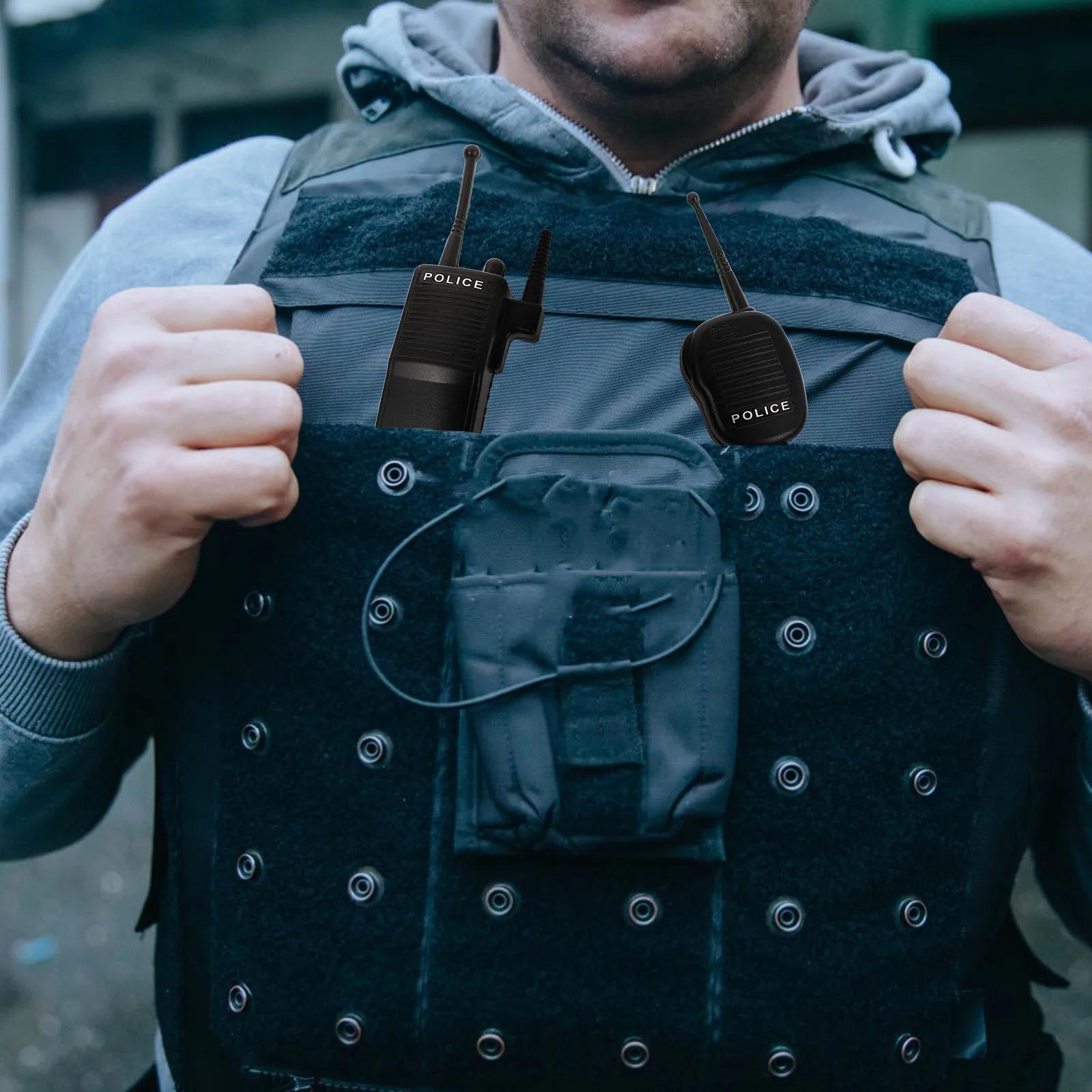 Fausse Radio de Police d'halloween, ensemble de talkie-walkie, accessoire de Cosplay américain, Radi