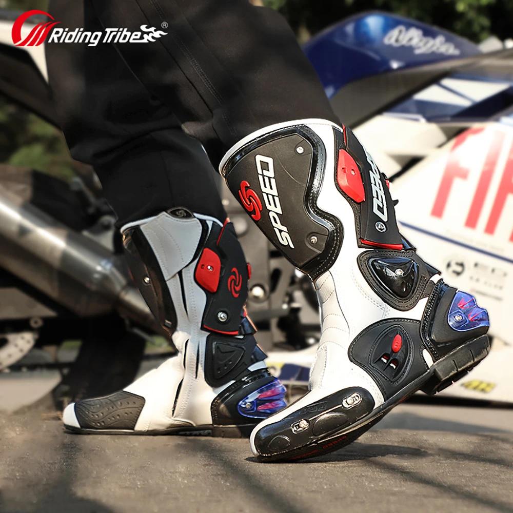 Riding Tribe hommes Moto bottes Moto course Motocross tout-terrain Moto Moto chaussures Botas Moto b