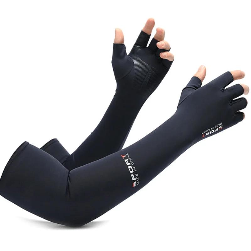 Cool hommes femmes bras manches gants course cyclisme manches pêche vélo Sport Protection bras chauf