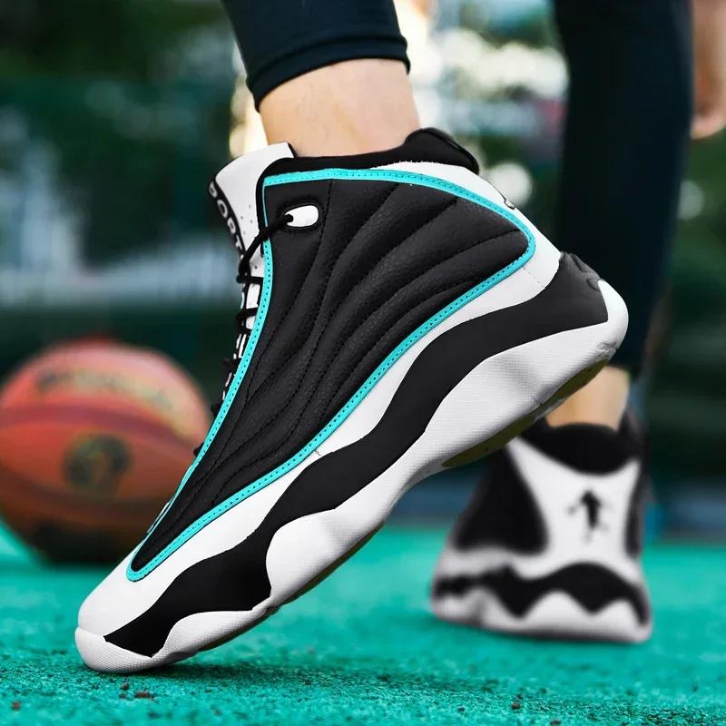 Offre spéciale chaussures de basket-ball hommes femmes haut en cuir chaussures de Sport en plein air
