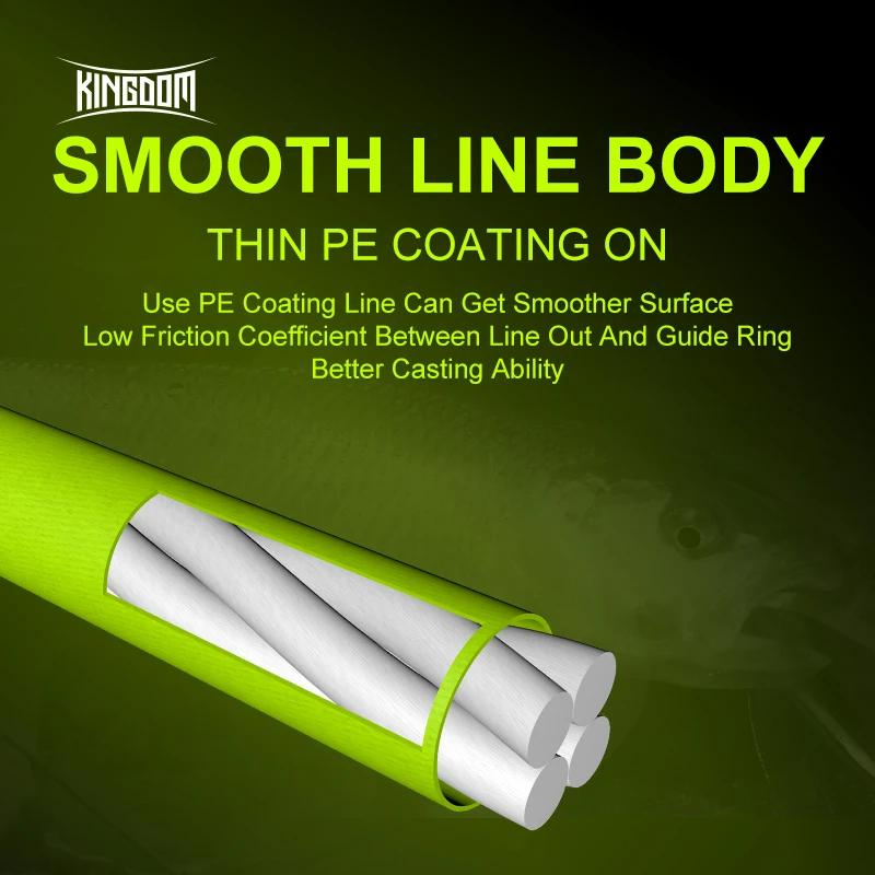 Ligne de pêche tressée Kingdom Microfly 4 brins en PE 0.2 #   0.4 #   0.6 #   Fil de pêche à la carp
