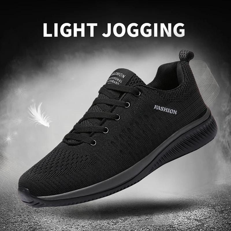 Hommes chaussures de course respirant léger confortable hommes chaussures décontractées Tenis en ple