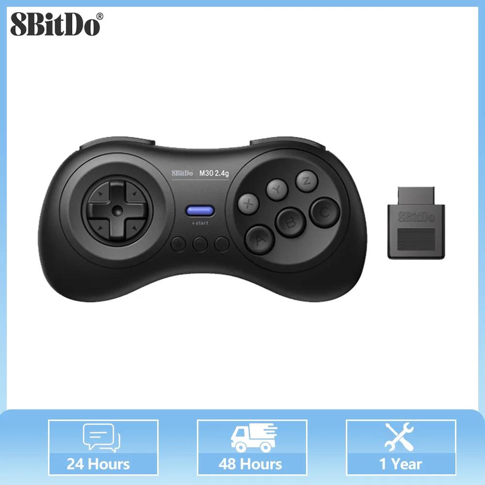 8BitDo-Prise en charge du contrôleur M30 2.4G, SEGA Genesis, Mega Drive, système analogique Mega Xen