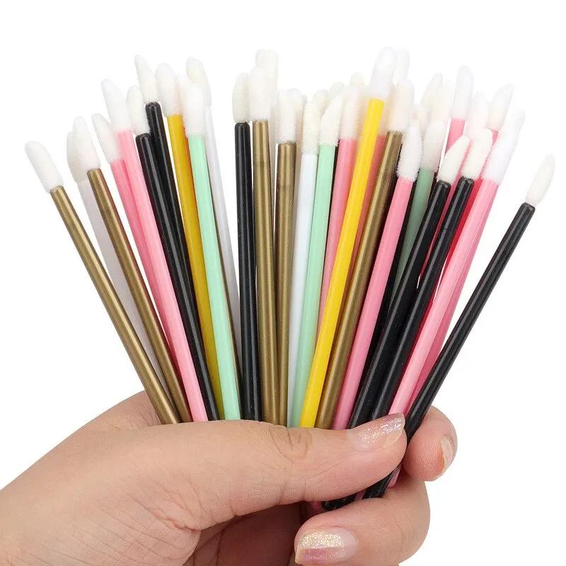 Brosse à lèvres jetable, outils de maquillage, baguettes creuses en Nylon, applicateur de rouge à lè