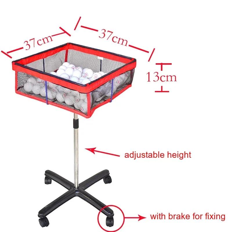 Dispositif Entraînement Tennis de Table - Panier Multi-Balles avec Collecteur Mobile - Accessoires