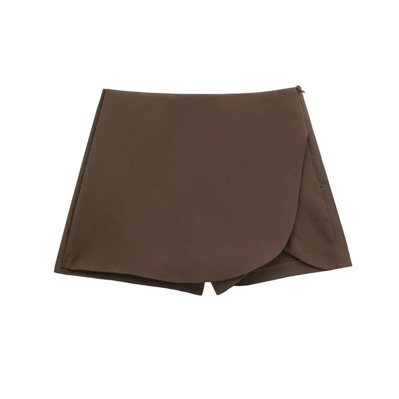MUJER 2025 noir Mini jupe Shorts femme mode asymétrique jupe pour femmes taille haute jupes courtes 