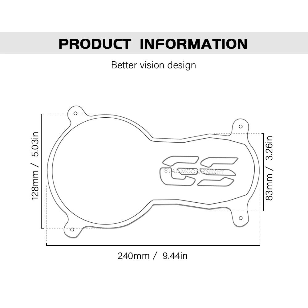 Protecteur de phare de moto en acrylique, couvercle de protection pour BMW R1200GS R1250GS R 1250 GS