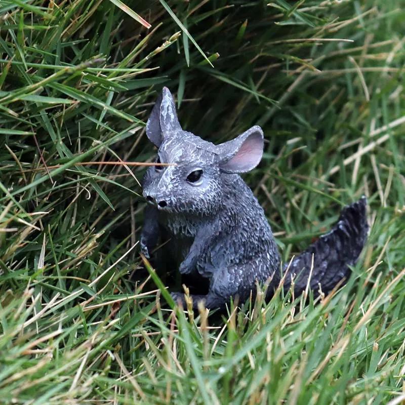 Oenux Simulation mignon forêt animaux sauvages figurines hibou Pangolin lamantin lapin modèle Miniat