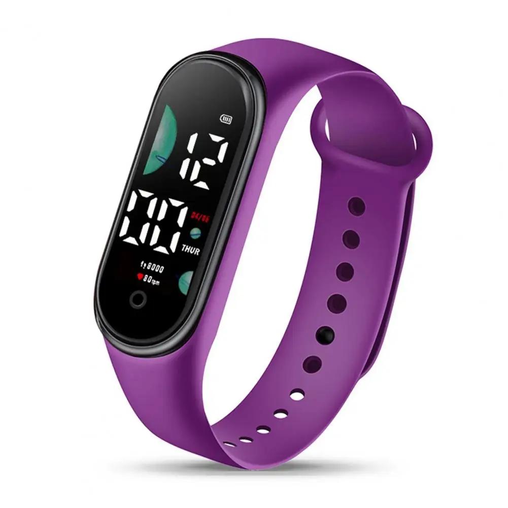 Montre de sport électronique pour enfants, étanche, grand écran de police, affichage LED, Shoous, da