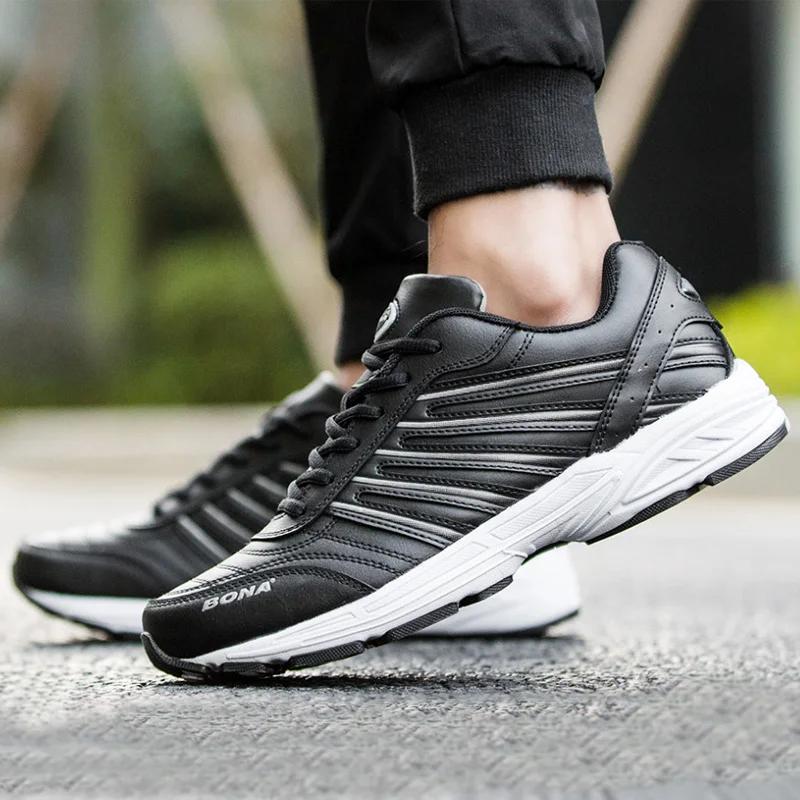 BONA 2023 Nouveaux créateurs homme Chaussures d'athlétisme confortables Chaussures de sport de plein
