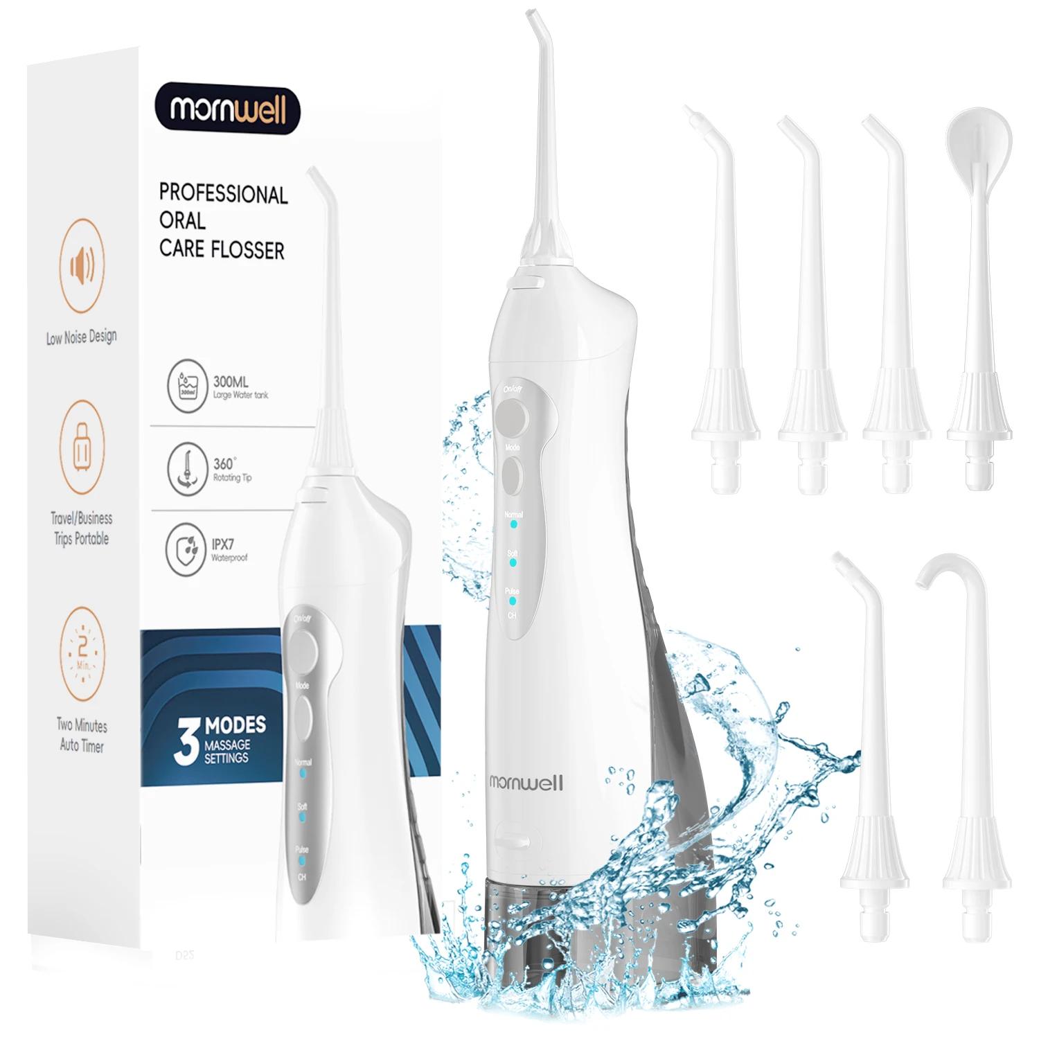 D52 – fil dentaire Portable sans fil, Jet d'eau Rechargeable par USB, cure-dents, 4 pointes de Jet, 