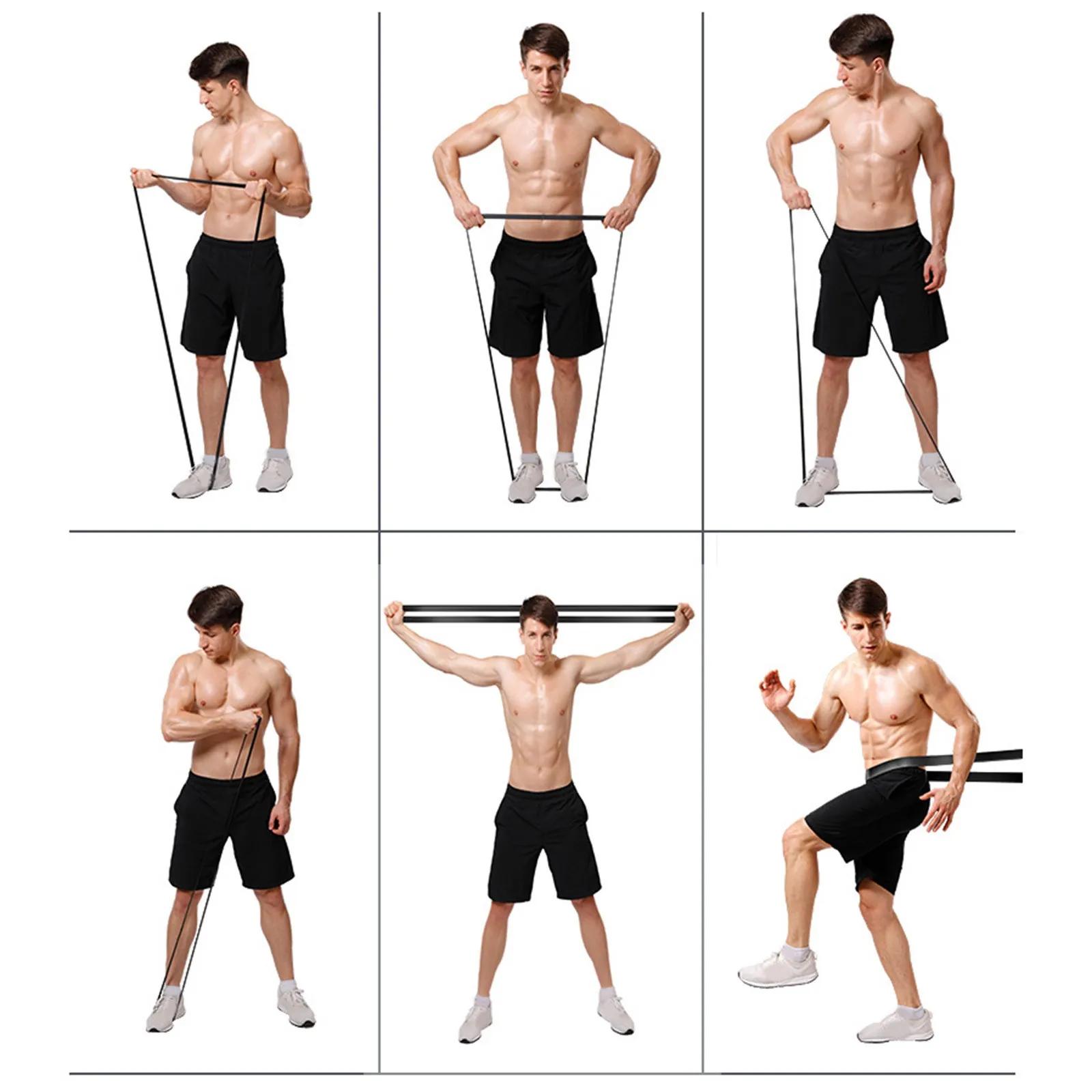 Bandes de résistance exercice élastique entraînement Ruber boucle force élastique gymnastique équipe