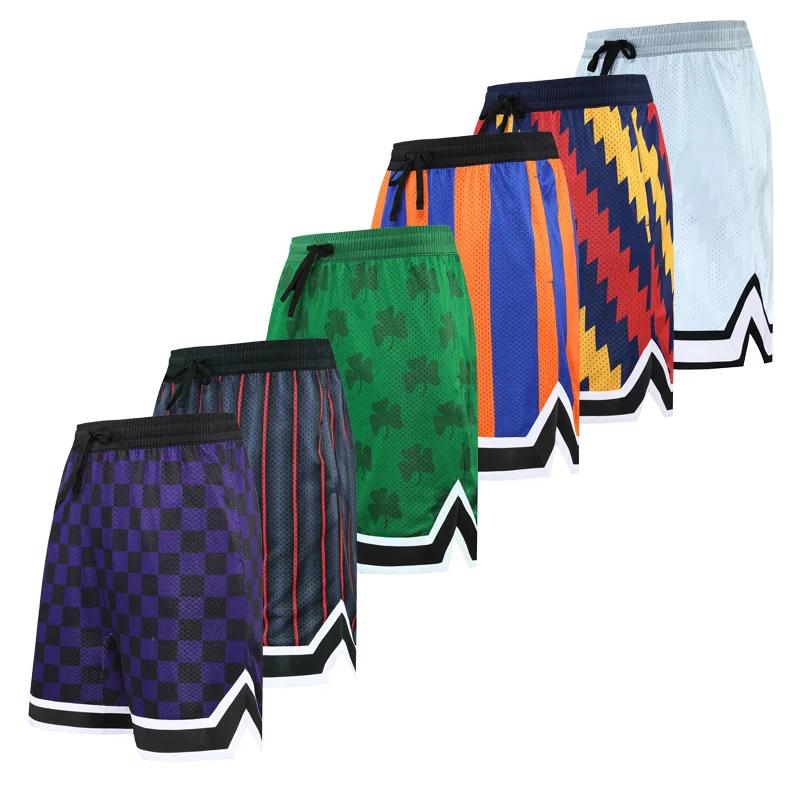 Garçons basket-ball course sport ample grande taille Shorts cravate avec imprimé de rue américaine c