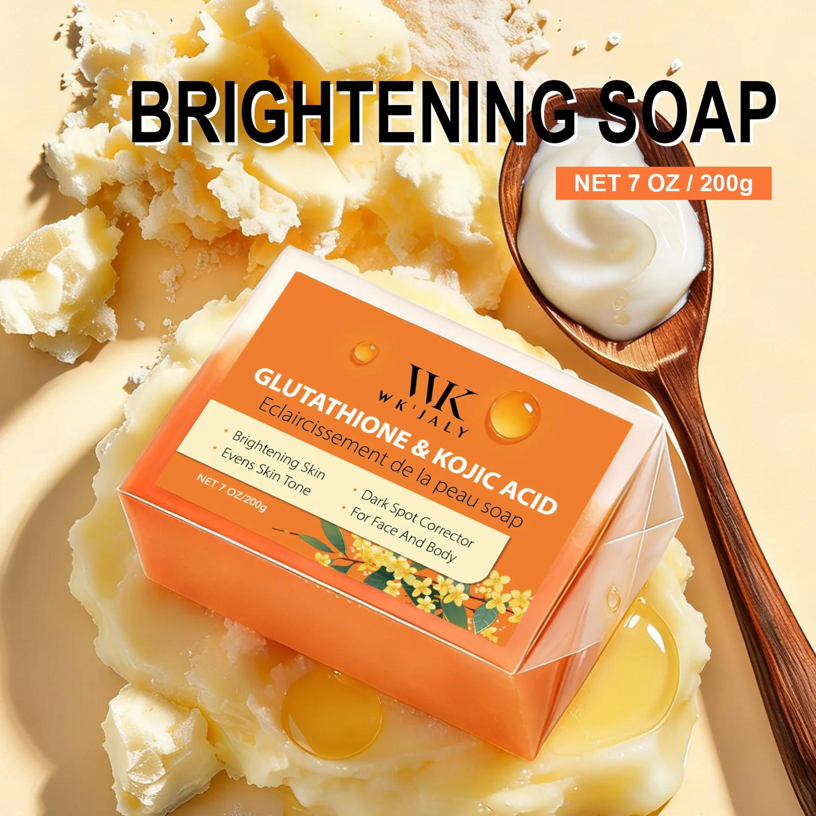 Savon blanchissant à l'acide kojique WK JALY, avec glutathion, vitamine C, correcteur de taches brun
