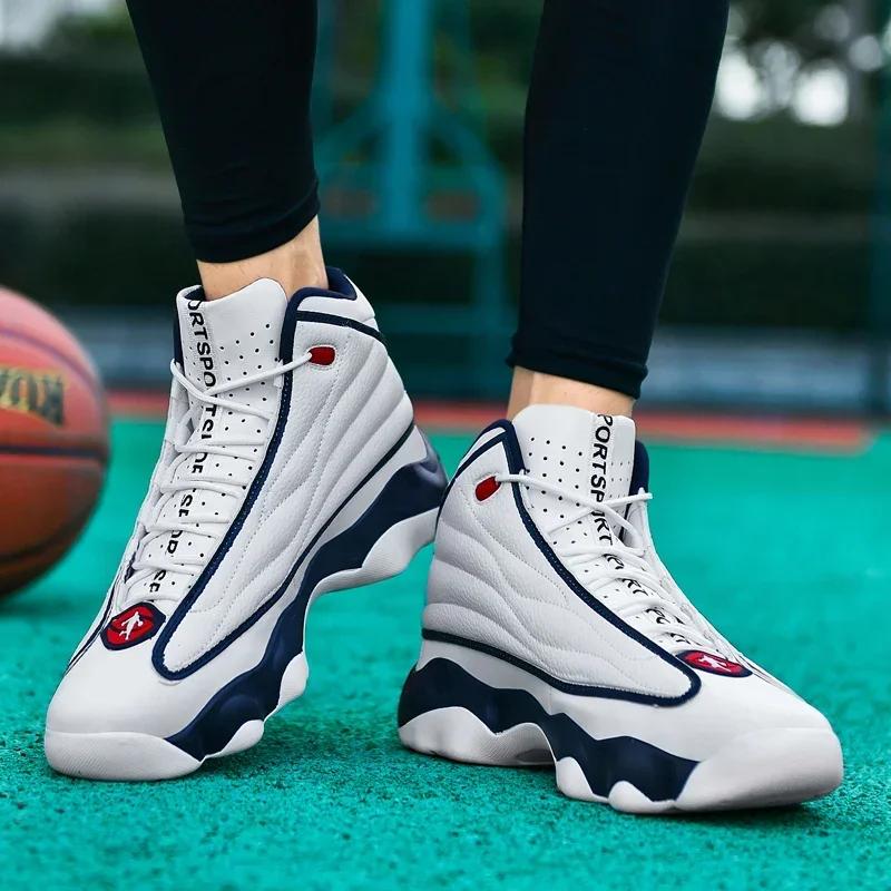 Offre spéciale chaussures de basket-ball hommes femmes haut en cuir chaussures de Sport en plein air