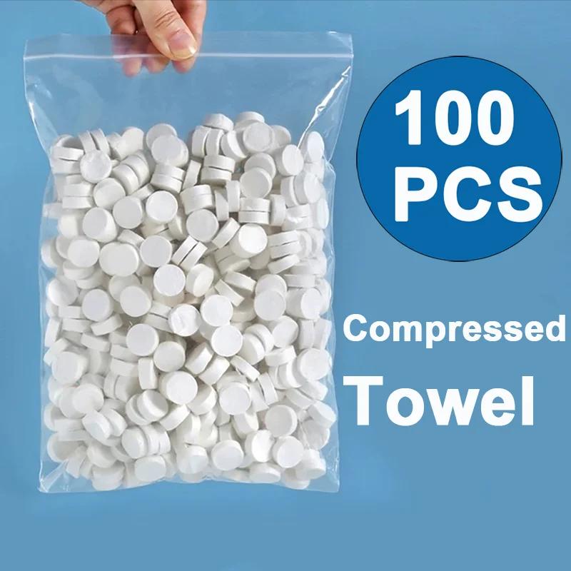 Serviette compressée douce jetable, 100 pièces, mouchoirs pour pièces de monnaie, Mini serviette com