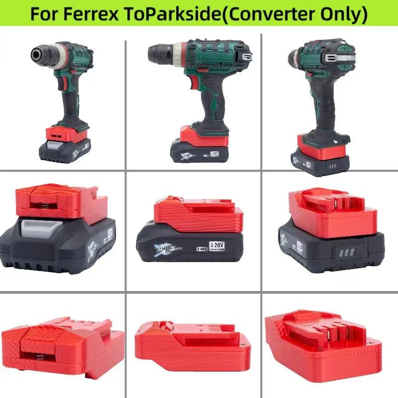 Adaptateur de batterie pour Aldi Ferrex Activ Energy, compatible avec le convertisseur d'outils Park