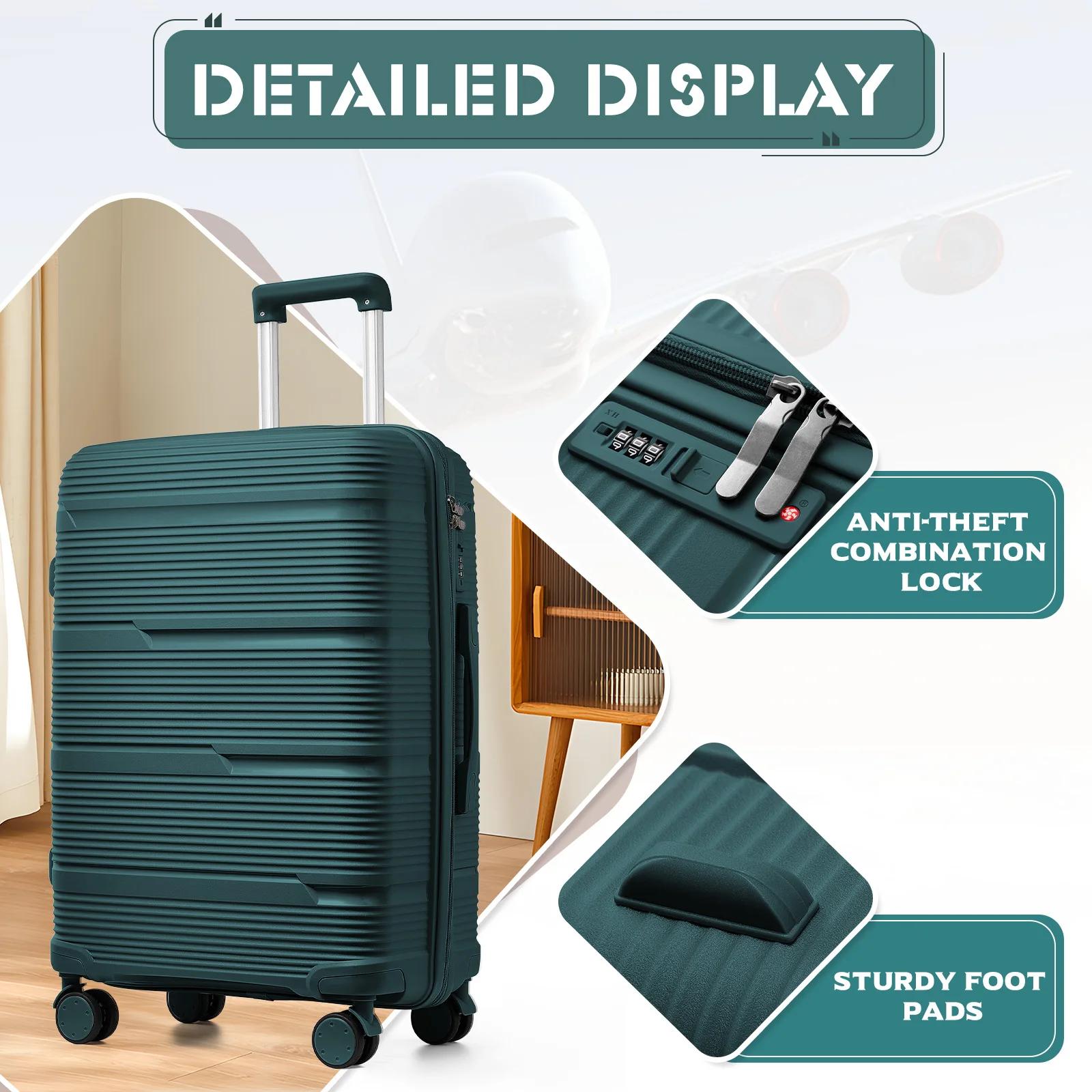 2024 Nouveau design valise de voyage roulante, femmes hommes continuer boîtier de chariot de voyage 