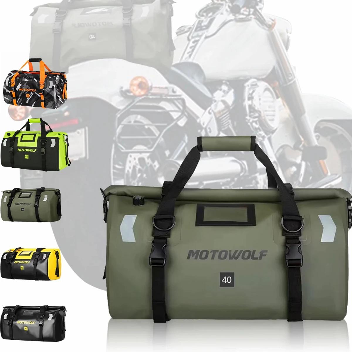 Sacs étanches universels pour moto, sacs de siège arrière, cyclisme, camping, voyage, vélo, scooter,