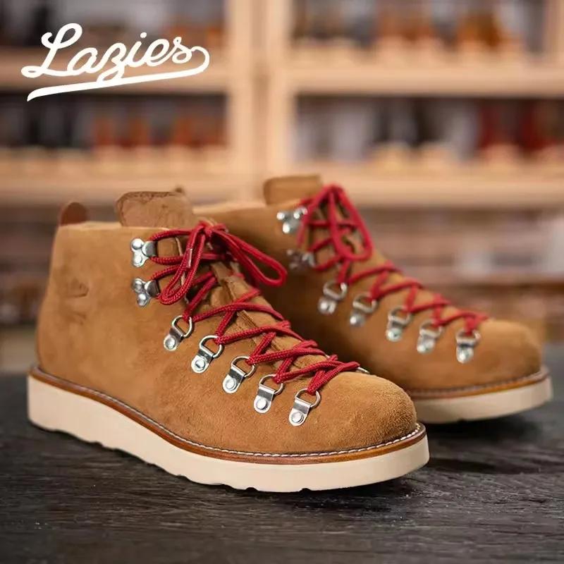 Chaussures de randonnée homme cuir vache Goodyear - Bottes marche trekking baskets plein air cheville