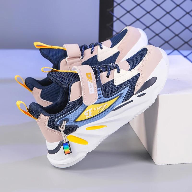 Enfants garçons maille sport chaussures de course respirant antidérapant pour les filles décontracté