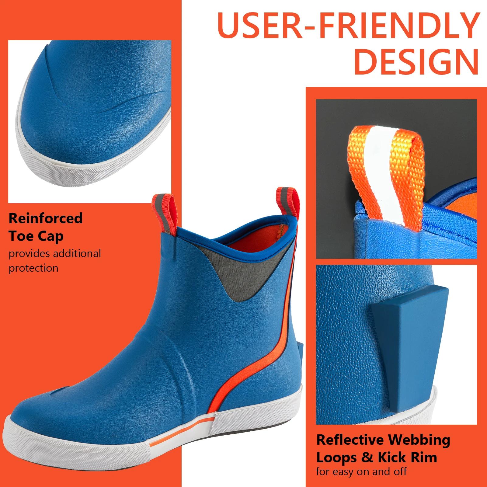 BASSDspatule-Bottes de pont imperméables pour homme, doublure respirante, caoutchouc néoprène anti-a