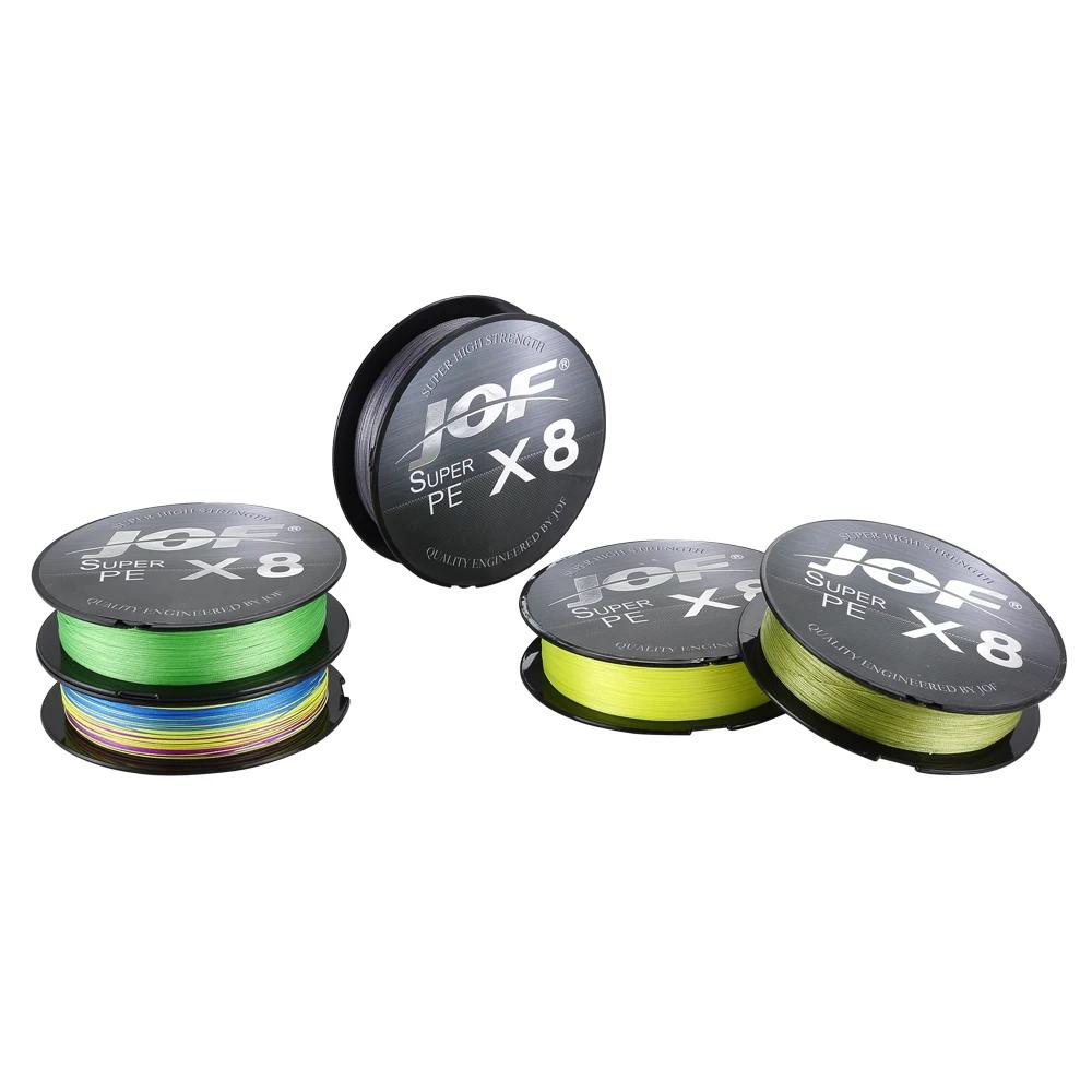 JOF 8 brins ligne de pêche 150M 300M 500M ligne de pêche Multifilament accessoires de pêche cordon t