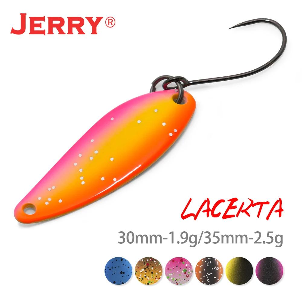 Jerry Lacerta pêche spinning cuillère leurres 1.9g 2.5g Aera truite pêche à la traîne crochets simpl