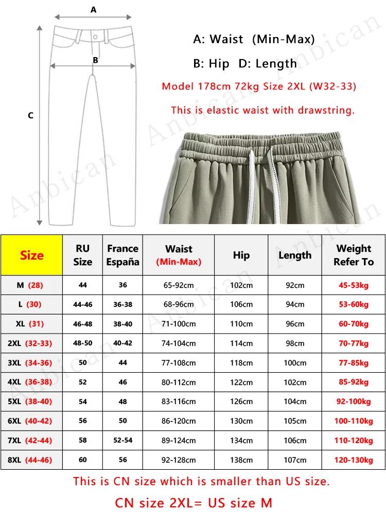 Pantalon de survêtement en coton/Polyester pour hommes, grande taille 8XL 7XL 6XL, Baggy de sport, H
