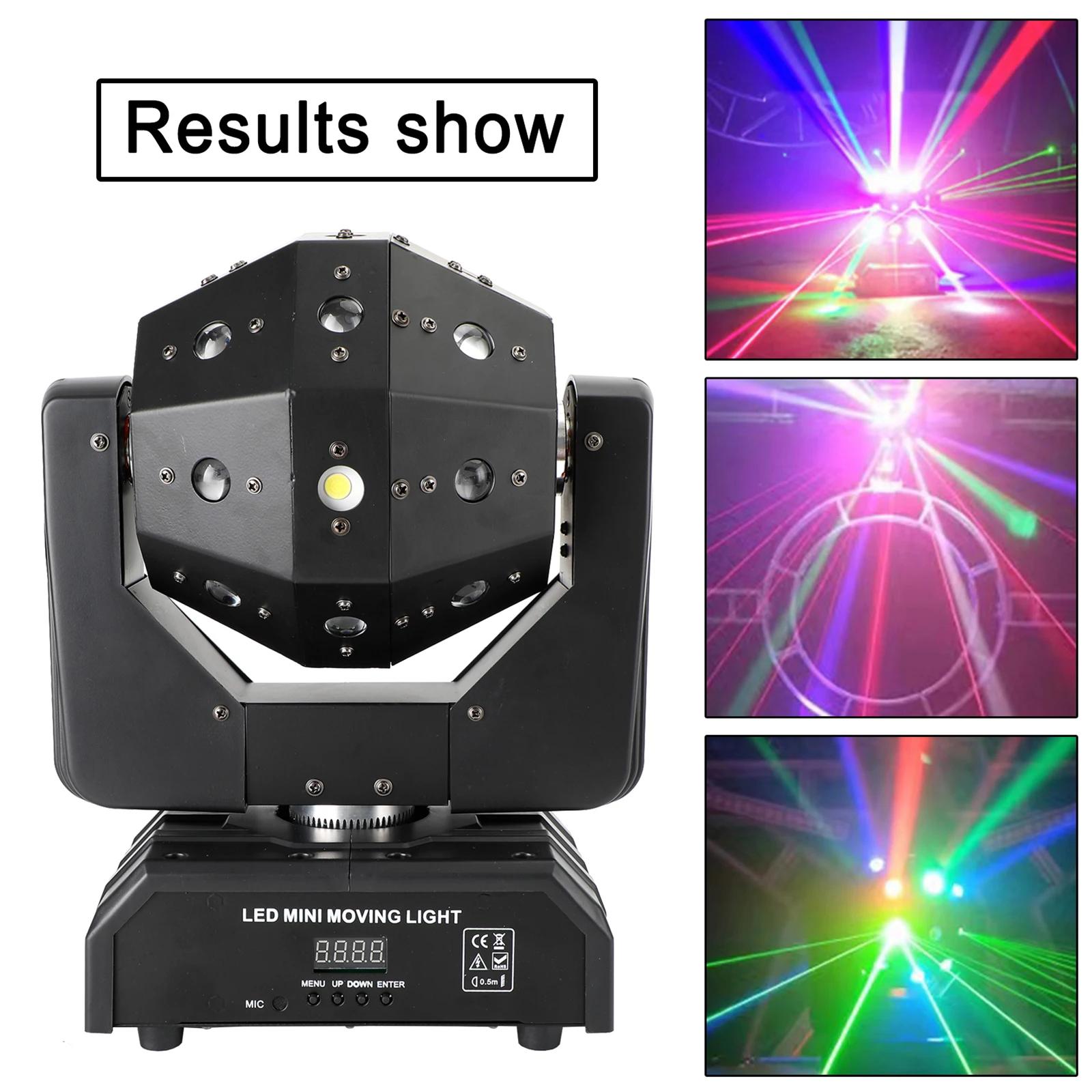 Lumière de Scène à Tête Mobile Laser RGBW 3 en 1 LED DMX DJ Chang, Éclairage d'Effet de ix