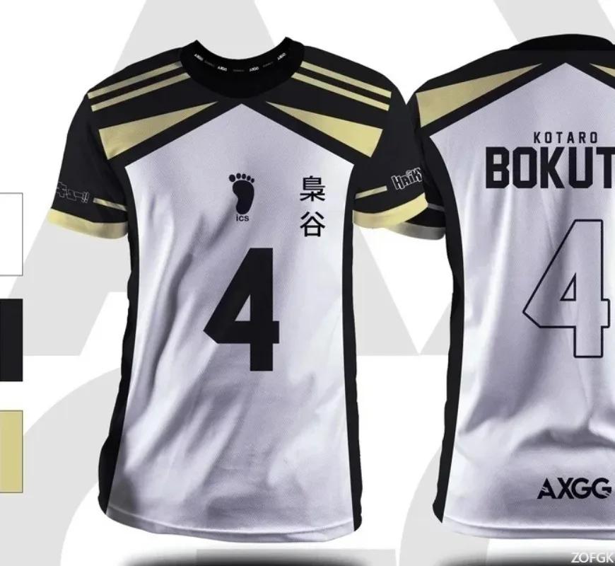 Haikyuu Fukurodani Bokuto Anime hommes T-Shirts 2025 nouvelle mode d'été maillot décontracté col ron