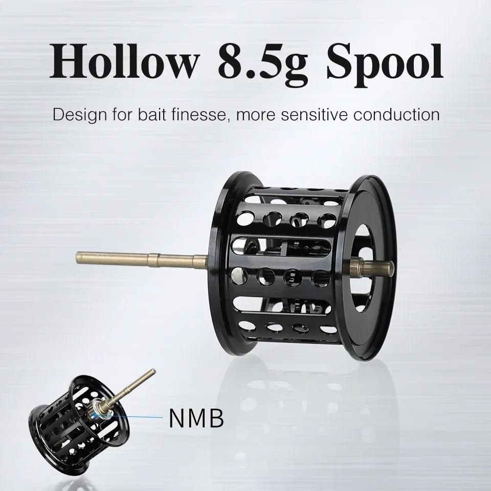 TSURINOYA-Moulinet de pêche Baitcasting ultraléger SPIRIT FOX 50, engrenage en laiton 7.3:1, polyval