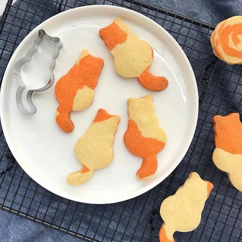 5 pièces/ensemble Animal chat emporte-pièce moule bricolage Biscuit moule biscuit timbres fraises us